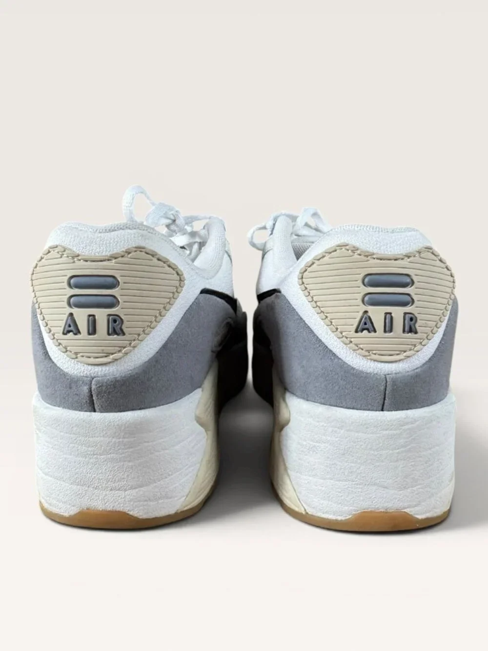 Nike Women’s Chunky Air Max 90 Futura Sneakers White Ashen Slate Orewood Brown